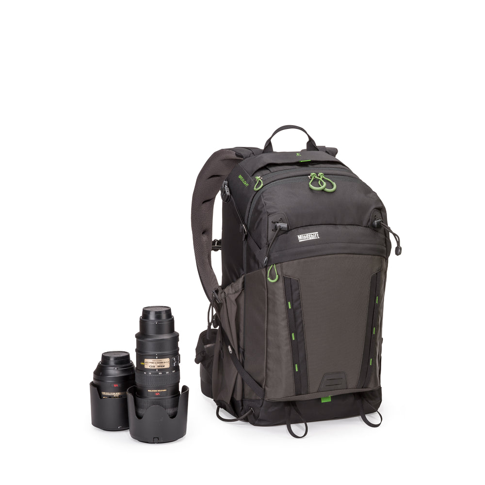 The BackLight 26L, with a rear-panel compartment for photo gear, allows you to access your gear without taking off the backpack.