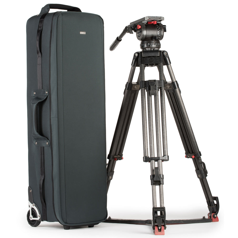 Holds cinema sized tripods, stands, sliders and/or modifiers up to 40”